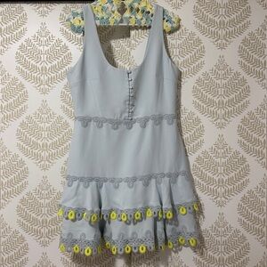 Jonathan Simkhai Giupure Lace Mini Dress, Size 12